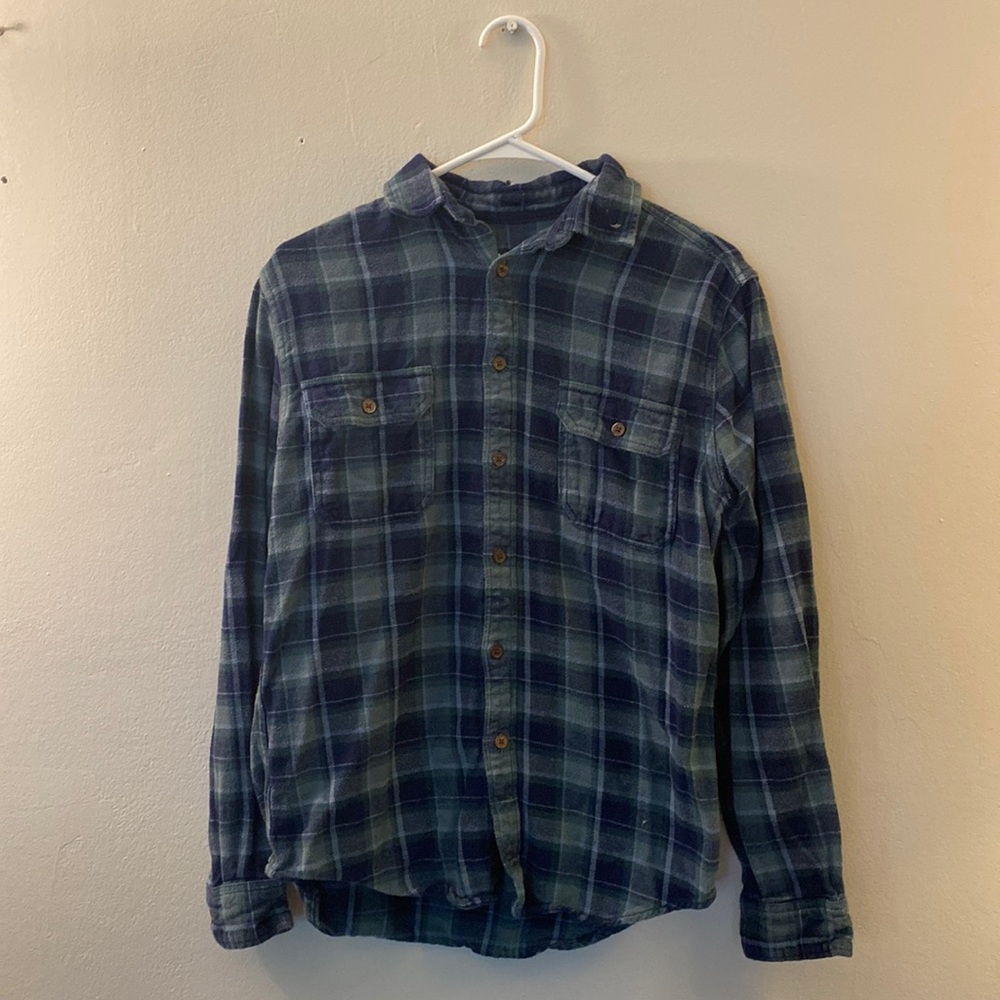 Mossimo Blue and Green Flannel